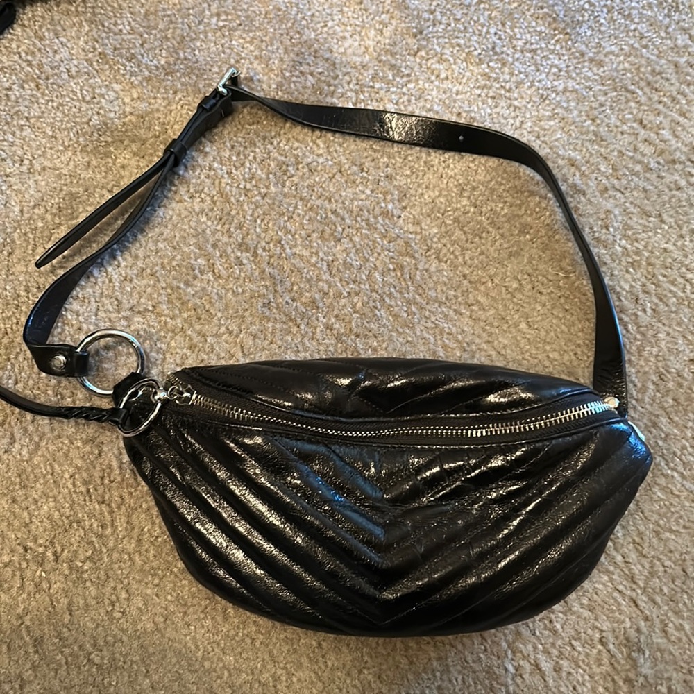Rebecca Minkoff Black Belt Bag. Used only once.